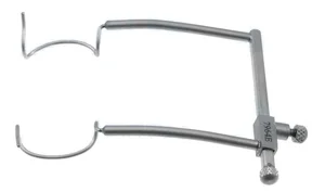 Murdoch-Slade femtosecond laser lid speculum 2 3/4" adult size 20.0mm open wire blades, nasal approach, self-locking mechanism (010040067)
