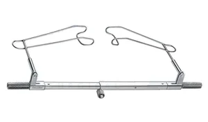 Schott glaucoma lid speculum, infant size 12.0mm closed wire blades, nasal approach, rotatable adjustment for control of blade elevation (010040153)