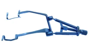 Seibel 3D speculum 3 3/4" adult size 16.0mm open wire blades, nasal approach, ball joint actuating arms, adjustable thumb-screw tension titanium (010040162)