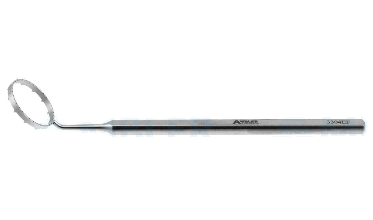 Thornton fixation ring 5 1/4" 16.0mm diameter fixed head with blunt teeth round handle