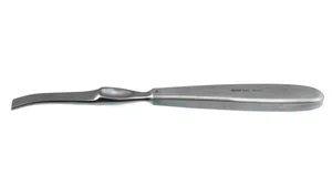 Lambotte raspatory 8 1/4" slightly curved 20.0mm wide sharp blade flat handle (999020378)