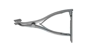 Lombardi femoral tibial spreader 6 1/2" medium 21.0mm x 13.0mm outside cross-serrated blades squeeze handle with ratchet (002020011)