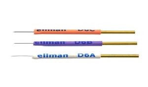 Insulated needle electrode set of 3 includes: D6A, D6B and D6C (090070010)