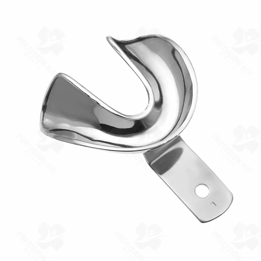 2 Large Impression Tray, Full Denture Lower, Perforated