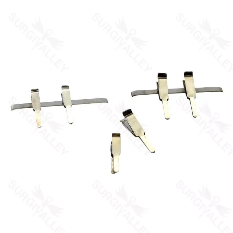 Micro Vessel Clamps Set (6 Pcs) - Stainless Steel for Surgery