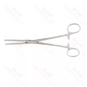 Allen Intestinal Forceps Longitudinal Serrations 1X2 Teeth Straight 15.5cm – surgivalley (SV-10-2328)