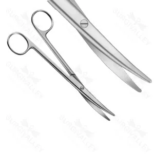 Mayo Lexer Dissecting Scissors Blunt Curved Veterinary Surgical Instruments – surgivalley (SV-10-1184)