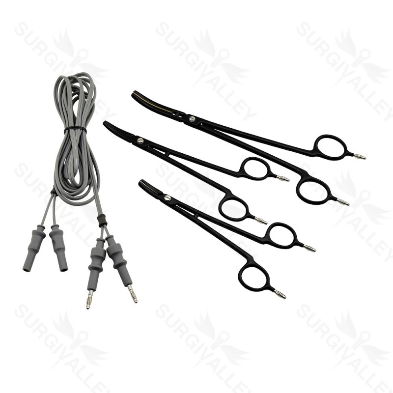 Bipolar Artery Sealer Vessel Sealer 7.5" Forceps 3Pcs Electrosurgery